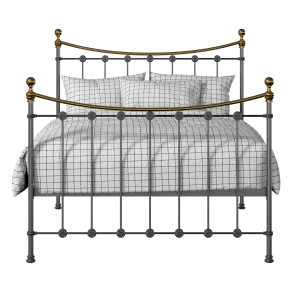 Carrick iron/metal bed in pewter - Thumbnail
