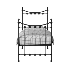 Carrick Solo iron/metal single bed in black - Thumbnail