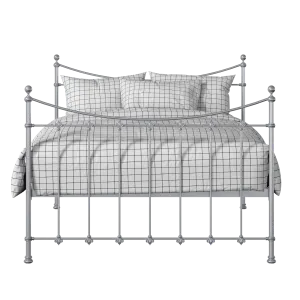 Chatsworth iron/metal bed in silver - Thumbnail