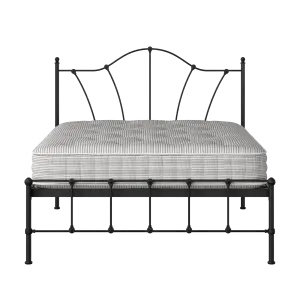 Claudia iron/metal bed in black with Juno mattress - Thumbnail