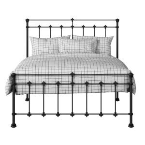 Edwardian iron/metal bed in black - Thumbnail