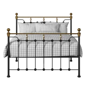 Glenholm iron/metal bed in black - Thumbnail