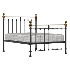 Hamilton iron/metal bed in black with Juno mattress - Thumbnail