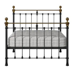 Hamilton iron/metal bed in black with Juno mattress - Thumbnail