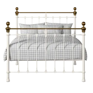 Hamilton iron/metal bed in ivory - Thumbnail