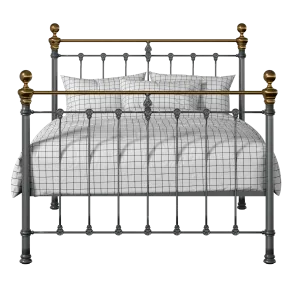 Hamilton iron/metal bed in pewter - Thumbnail