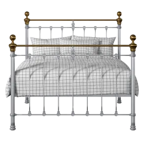 Hamilton iron/metal bed in silver - Thumbnail