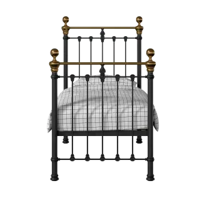 Hamilton iron/metal single bed in black - Thumbnail