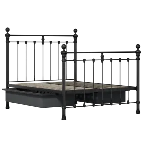 Hamilton Solo ijzeren bed in zwart met lades - Thumbnail