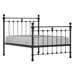 Hamilton Solo ijzeren bed in zwart met matras - Thumbnail