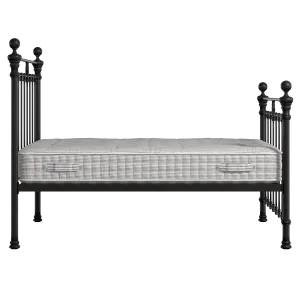 Hamilton Solo ijzeren bed in zwart met matras - Thumbnail