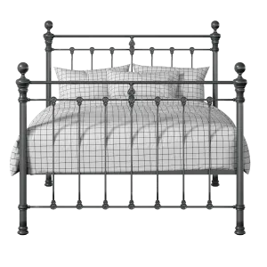 Hamilton Solo iron/metal bed in pewter - Thumbnail