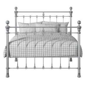 Hamilton Solo iron/metal bed in silver - Thumbnail