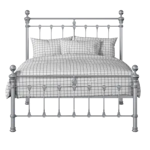 Hamilton Solo Low Footend iron/metal bed in silver - Thumbnail