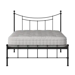 Isabelle lit en métal noir avec matelas - Thumbnail