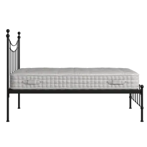 Isabelle lit en métal noir avec matelas - Thumbnail