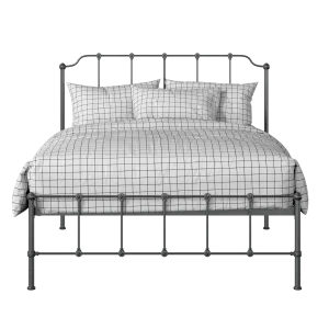 Julia iron/metal bed in pewter - Thumbnail
