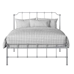 Julia iron/metal bed in silver - Thumbnail