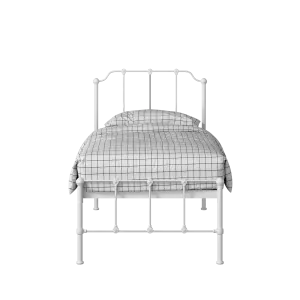 Julia iron/metal single bed in white - Thumbnail