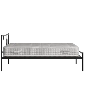 Meiji cama de metal en negro con colchón - Thumbnail