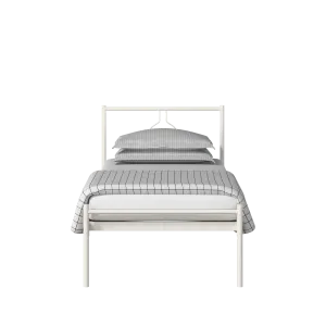 Meiji cama individual de metal en crema - Thumbnail
