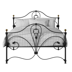 Melrose Metallbett in Schwarz - Thumbnail