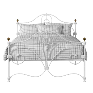 Melrose Metallbett in Weiß - Thumbnail