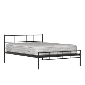 Mortlake ijzeren bed in zwart met matras - Thumbnail