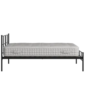 Mortlake ijzeren bed in zwart met matras - Thumbnail