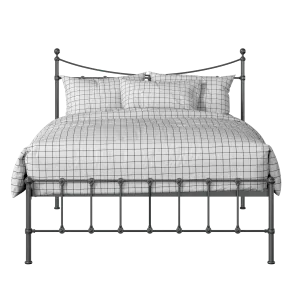 Olivia iron/metal bed in pewter - Thumbnail