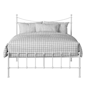 Olivia iron/metal bed in white - Thumbnail