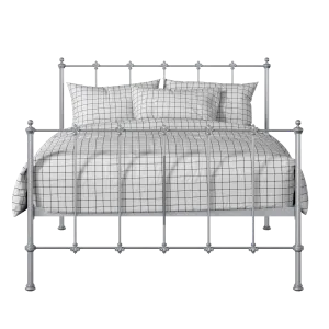 Paris iron/metal bed in silver - Thumbnail