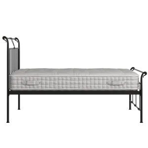 Pellini cama de metal en negro con colchón - Thumbnail