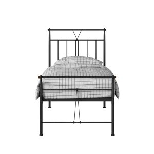 Pellini cama individual de metal en negro - Thumbnail