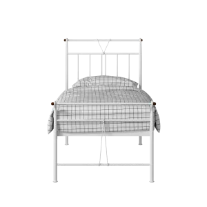 Pellini cama individual de metal en blanco - Thumbnail