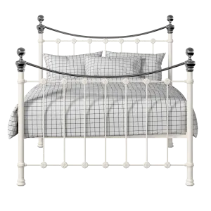 Selkirk Chromo iron/metal bed in ivory - Thumbnail