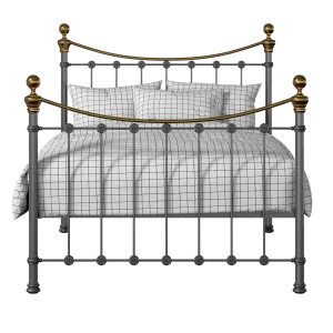 Selkirk iron/metal bed in pewter - Thumbnail