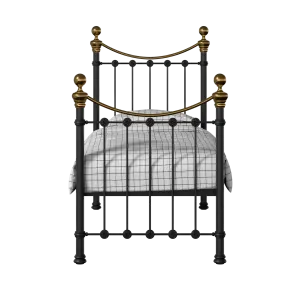 Selkirk iron/metal single bed in black - Thumbnail