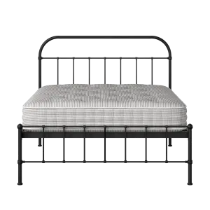 Solomon iron/metal bed in black with Juno mattress - Thumbnail