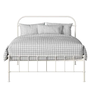 Solomon iron/metal bed in ivory - Thumbnail