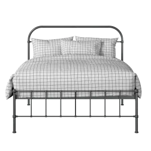 Solomon iron/metal bed in pewter - Thumbnail