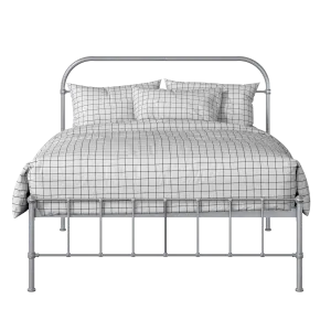 Solomon iron/metal bed in silver - Thumbnail