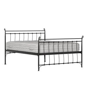 Tiffany iron/metal bed in black with Juno mattress - Thumbnail