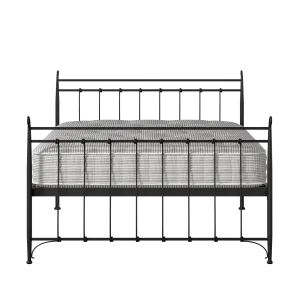 Tiffany iron/metal bed in black with Juno mattress - Thumbnail