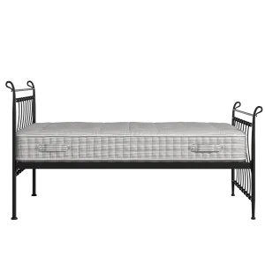 Tiffany iron/metal bed in black with Juno mattress - Thumbnail