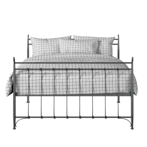 Tiffany iron/metal bed in pewter - Thumbnail