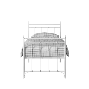 Tiffany iron/metal single bed in white - Thumbnail