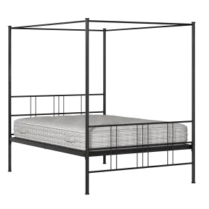 Toulon lit en métal noir avec matelas - Thumbnail