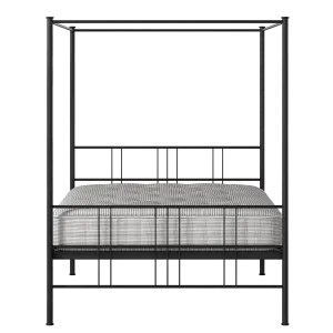 Toulon lit en métal noir avec matelas - Thumbnail
