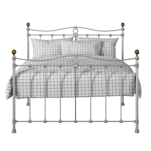 Tulsk iron/metal bed in silver - Thumbnail
